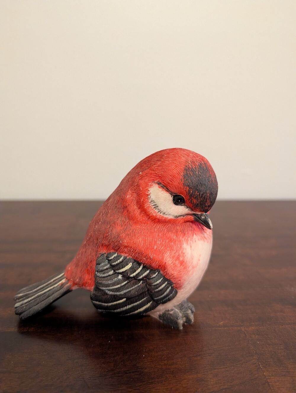 Large Red Bird Figurine